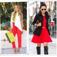 Lady in Red, или как модните блогъри носят червено
